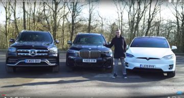 First comparison test Mercedes-Benz GLS vs BMW X7 and Tesla Model X