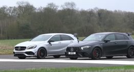 The son fights his father: new Mercedes-AMG A 45 S versus the old one