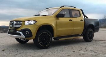 A scale model in the loving memory of the Mercedes-Benz X-Class