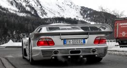 Lockdown catch – Mercedes-Benz CLK GTR Number 8 of 25 was seen rolling in Switzerland