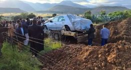 South African politician buried in his Mercedes