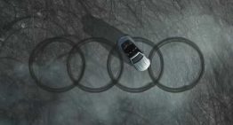 Compliments from the rival. Mercedes-AMG does donuts and draws the Audi rings