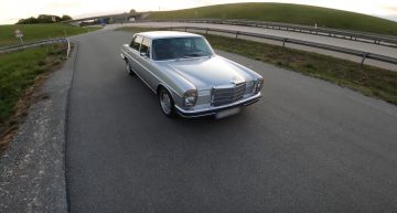 He drove a Mercedes-Benz 280 E along the autobahn at over 200 km/h. How did it feel?