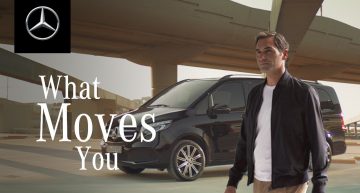 Roger Federer and the Mercedes-Benz V-Class: “Time is funny”