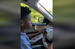 11-year old kid drives sick grandma home in Mercedes-Benz S-Class