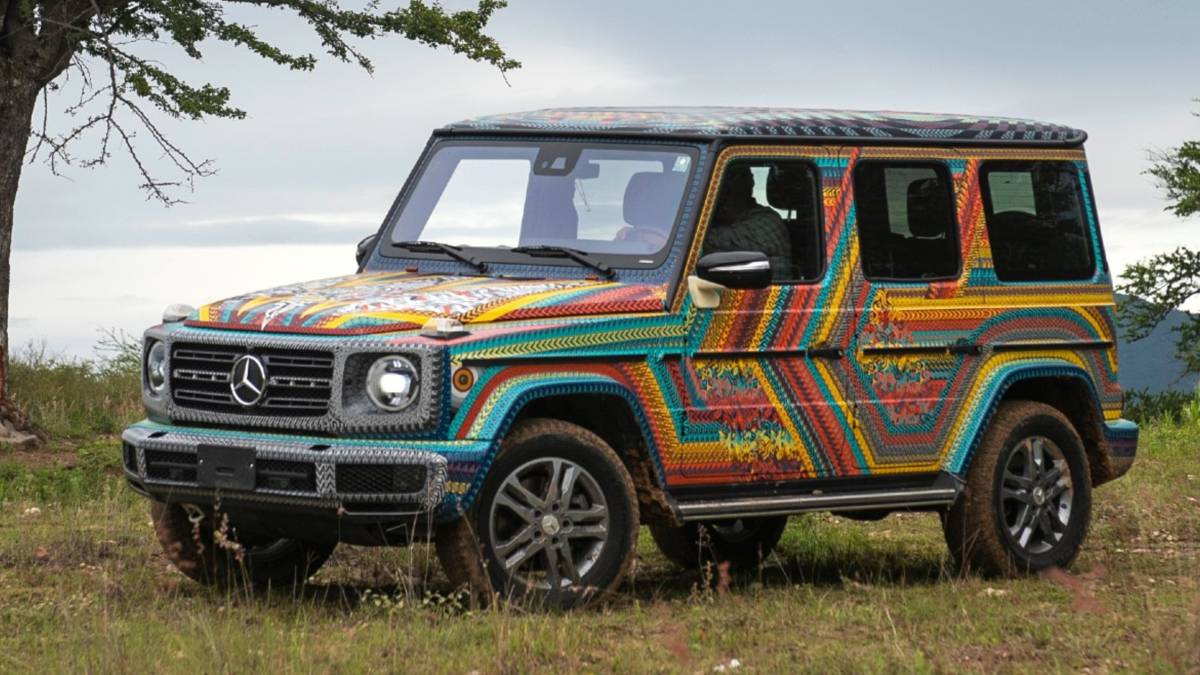 Colorful Mercedes Benz G Class Alebrije Painted By Hand Tours Mexico To Show Off