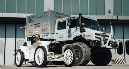 How does the Mercedes-Benz Unimog look among the company’s passenger cars?