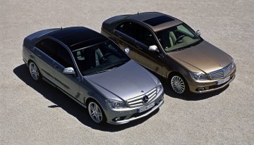 The new Mercedes C-Class W206 without star on the hood