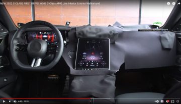 First official pictures with the interior of Mercedes C-Class W206