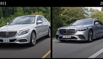 Mercedes-Benz shows the exact differences between the new and former S-Class generations