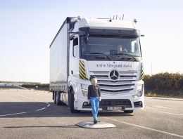 The innovative feature that the Mercedes-Benz trucks receive