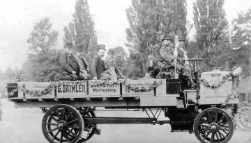 Gottlieb Daimler built the world’s first truck in 1896. How did it look?