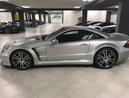 A very rare R230 Mercedes SL65 AMG Black Series with only 10,000 miles for 350,000 USD