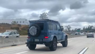 Just seen in California. Mercedes-Benz G500 4×4² is extravagance on wheels