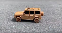 Somebody actually carved a wooden Mercedes-Benz G-Class and it looks fantastic