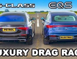 Mercedes EQS challenges the S-Class in Luxury Drag Race