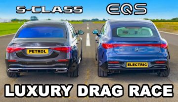 Mercedes EQS challenges the S-Class in Luxury Drag Race