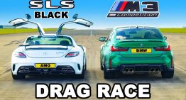 The new BMW M3 Competition fights the venerable Mercedes-Benz SLS AMG Black Series
