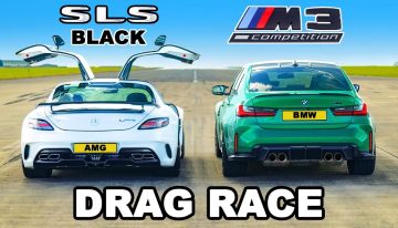 The new BMW M3 Competition fights the venerable Mercedes-Benz SLS AMG Black Series