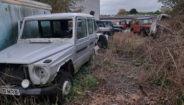 Over 20 Mercedes-Benz G-Class units abandoned for decades in a junkyard
