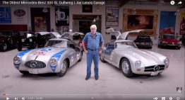 The oldest Mercedes SL Gullwing W194 driven by Jay Leno