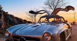 Susie and Toto Wolff Take Out the Mercedes-Benz 300 Gullwing While F1 Team Announces New Car Reveal