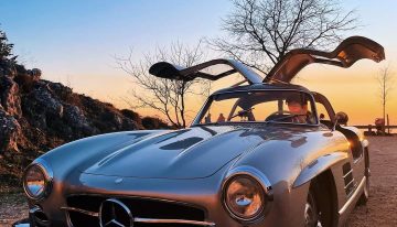 Susie and Toto Wolff Take Out the Mercedes-Benz 300 Gullwing While F1 Team Announces New Car Reveal