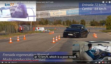 Relatively low speed in Elch test for the Mercedes EQS (video)