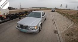 The Moment 30-Year Old Mercedes-Benz W124 Overtakes New BMW
