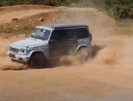 Mercedes EQG Prototype Tank-Turns While Off-Roading