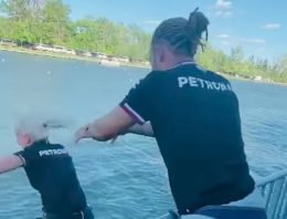 Lewis Hamilton Pushes His Physiotherapist Into the River After P3 in the Canadian Grand Prix