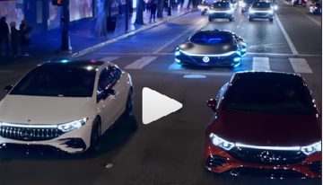 Mercedes Vision ATVR on Hollywood Boulevard in L.A. 2 days before Avatar 2 World premiere