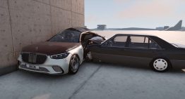 Mercedes-Maybach S 680 W223 vs Mercedes-Benz S 600 W140 Test Crash Is a Viral Simulation