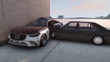 Mercedes-Maybach S 680 W223 vs Mercedes-Benz S 600 W140 Test Crash Is a Viral Simulation