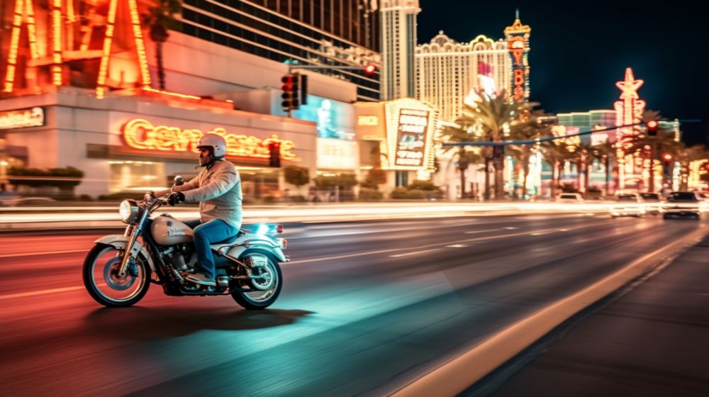 From Tampa to Las vegas with motorcycle