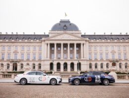  Three Mercedes S-Class W223 facelift models on a 50,000 km world tour across 6 continents and visiting 140 iconic places
