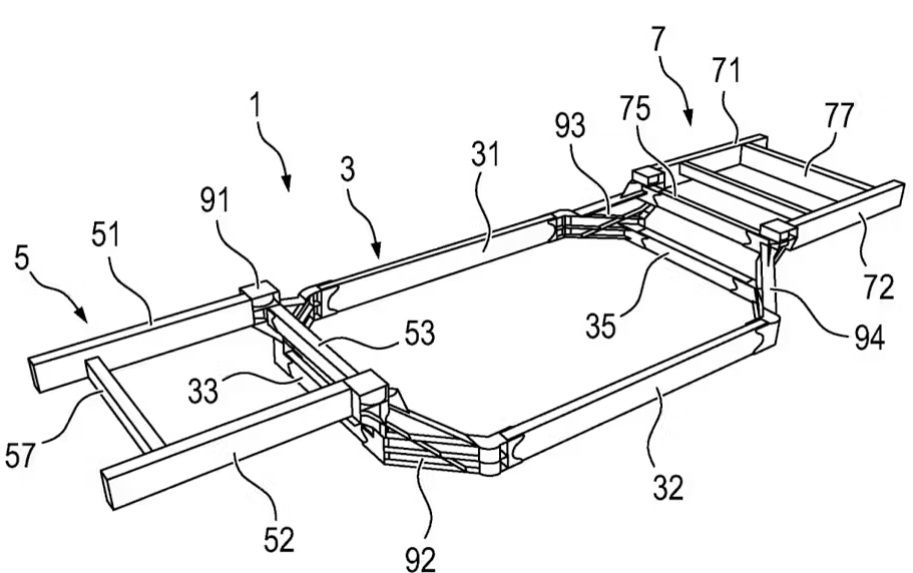 G74 BMW off-roader ladder-frame chassis