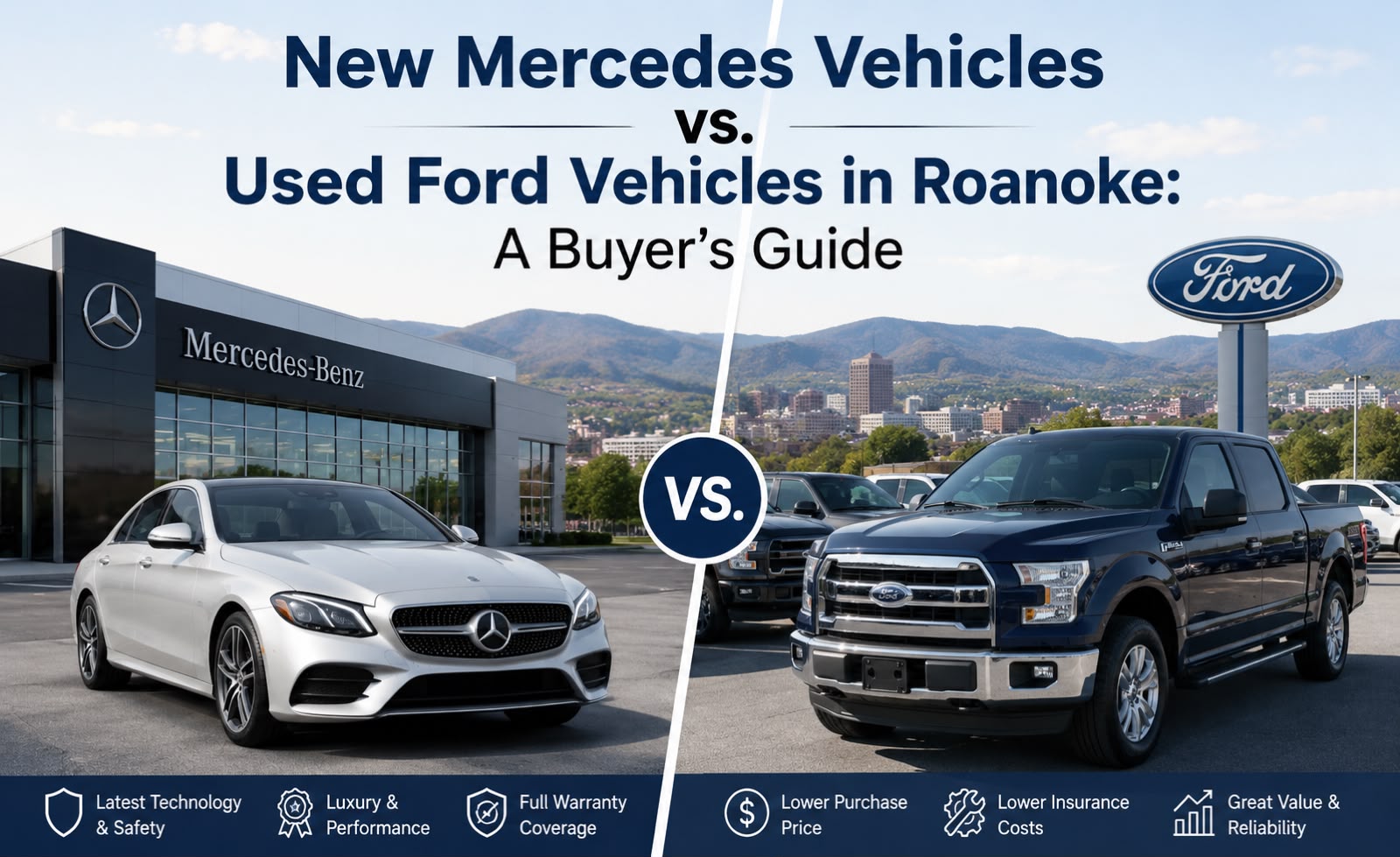 New mercedes vs used Ford 