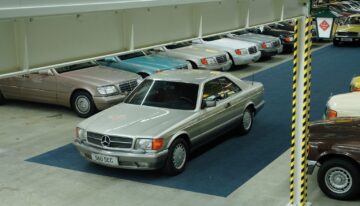 Mercedes 560 SEC 1986 W126 smoke silver metallic 