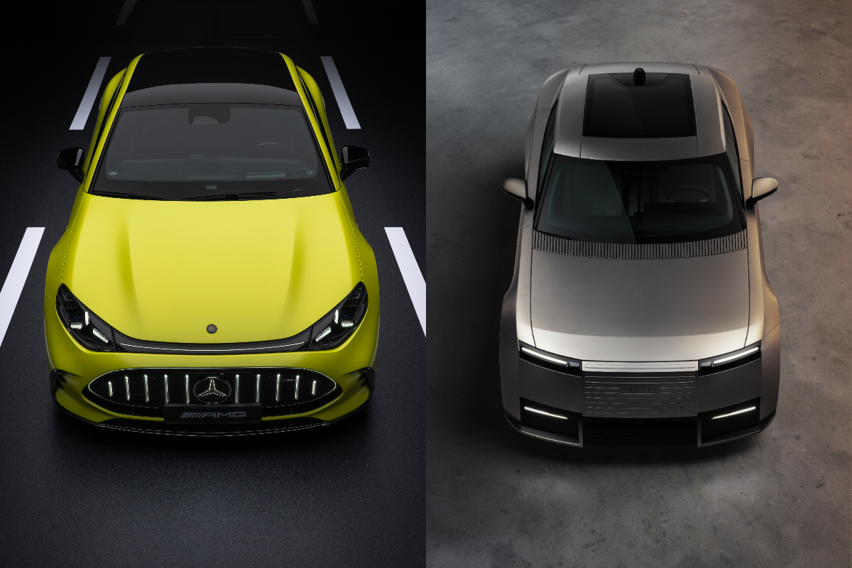 Mercedes-AMG GT 4-door coupe vs Jaguar Type 01